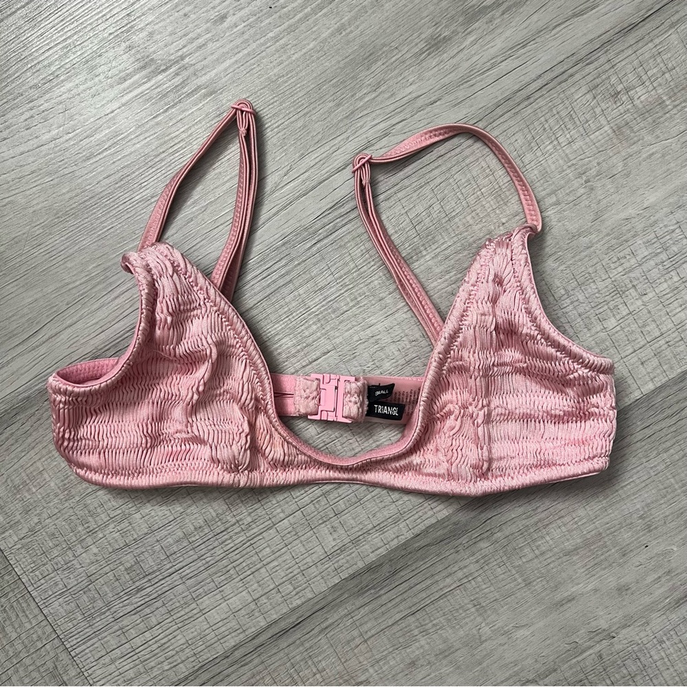 TRIANGL Bikini Maia Top Pink Textured Small - Picture 3 of 9